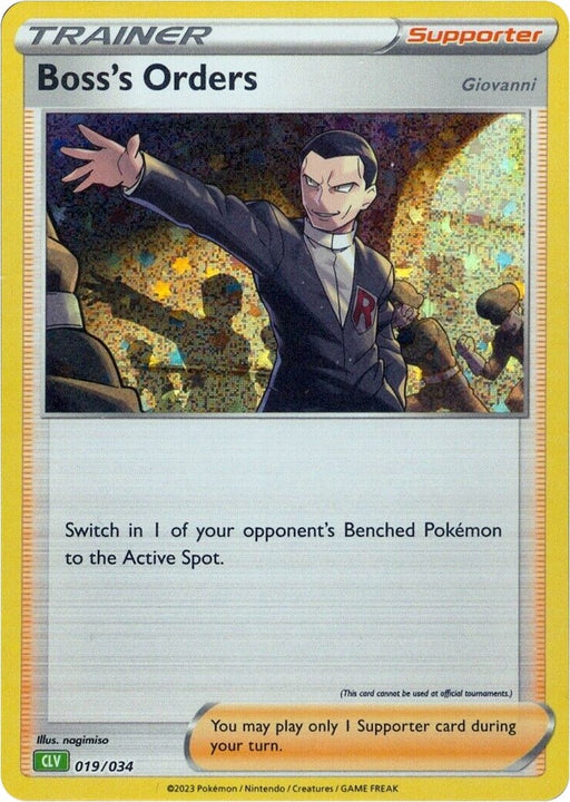 Image for Boss's Orders (CLV) (019/034) (Holofoil) [Trading Card Game Classic] - Pokemon