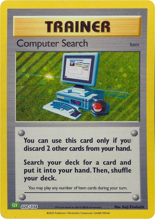 Image for Computer Search (CLV) (020/034) (Holofoil) [Trading Card Game Classic] - Pokemon