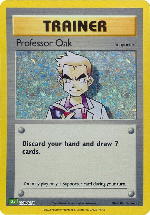 Image for Professor Oak (CLV) (024/034) (Holofoil) [Trading Card Game Classic] - Pokemon