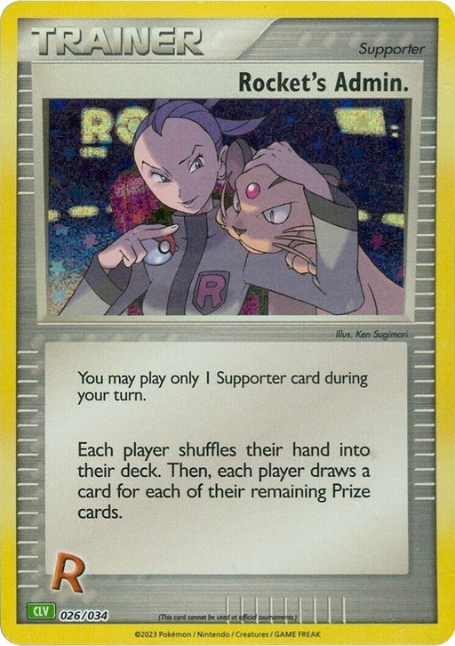 Image for Rocket's Admin. (CLV) (026/034) (Holofoil) [Trading Card Game Classic] - Pokemon