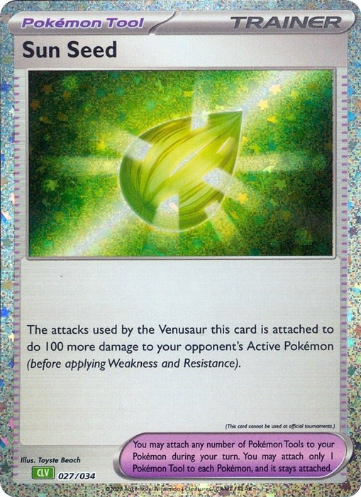 Image for Sun Seed (027/034) (Holofoil) [Trading Card Game Classic] - Pokemon
