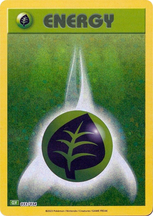 Image for Basic Grass Energy (033/034) (Holofoil) [Trading Card Game Classic] - Pokemon