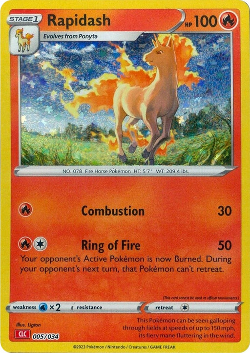 Image for Rapidash (005/034) (Holofoil) [Trading Card Game Classic] - Pokemon