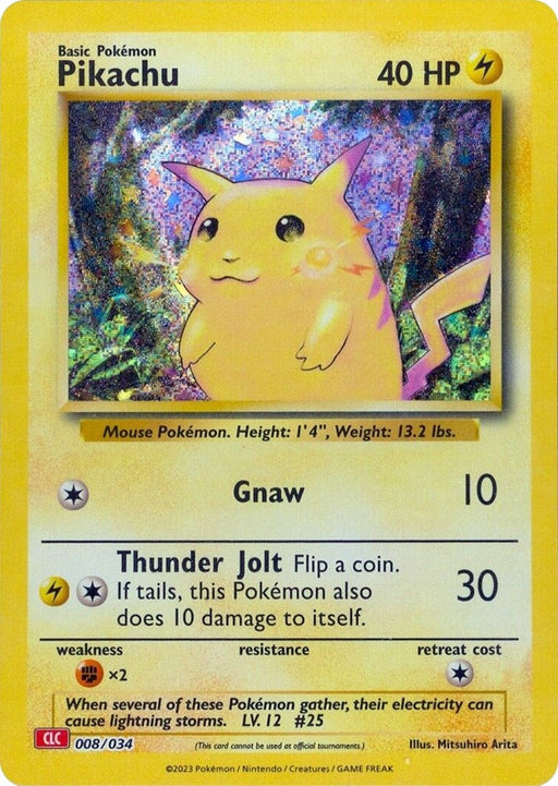 Image for Pikachu (008/034) (Holofoil) [Trading Card Game Classic] - Pokemon
