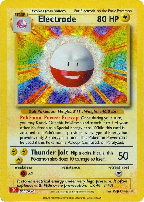 Image for Electrode (011/034) (Holofoil) [Trading Card Game Classic] - Pokemon