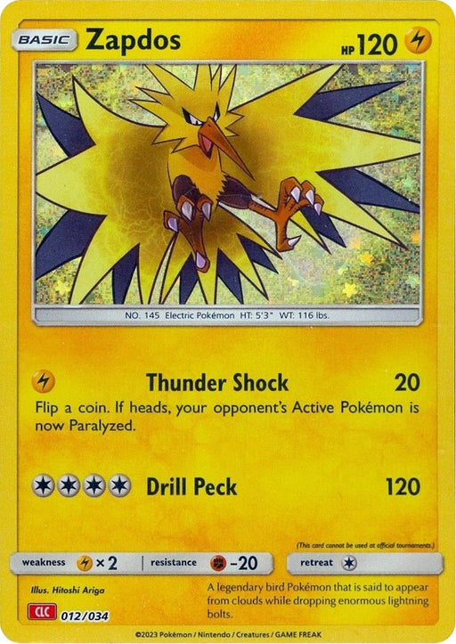 Image for Zapdos (012/034) (Holofoil) [Trading Card Game Classic] - Pokemon