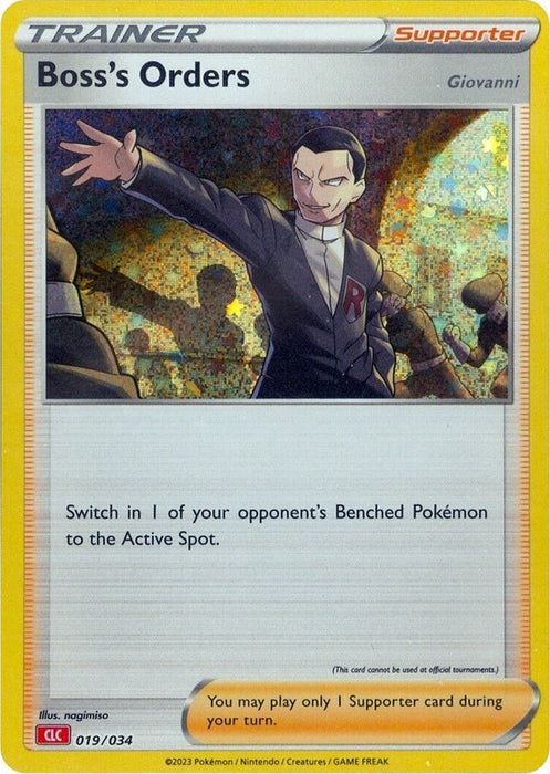 Image for Boss's Orders (CLC) (019/034) (Holofoil) [Trading Card Game Classic] - Pokemon