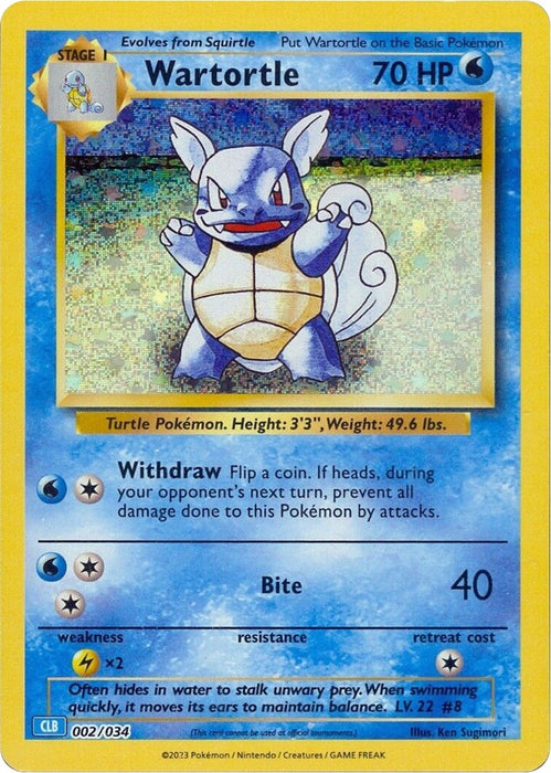 Image for Wartortle (002/034) (Holofoil) [Trading Card Game Classic] - Pokemon