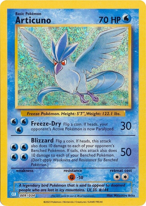 Image for Articuno (009/034) (Holofoil) [Trading Card Game Classic] - Pokemon