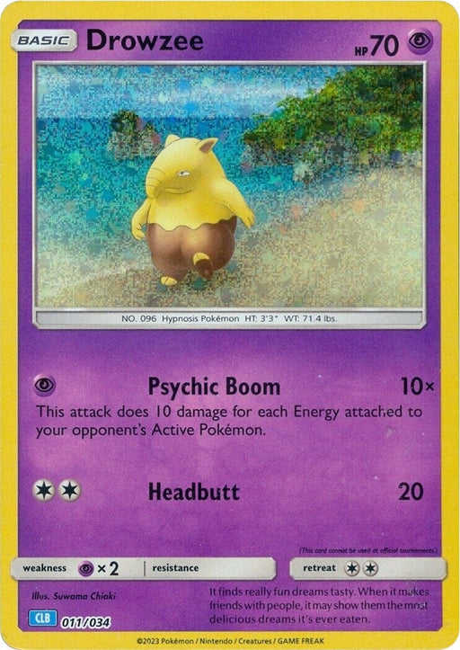 Image for Drowzee (011/034) (Holofoil) [Trading Card Game Classic] - Pokemon