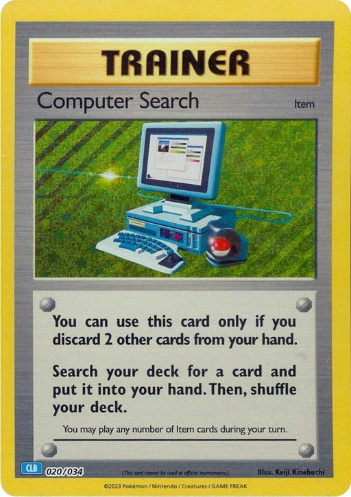 Image for Computer Search (CLB) (020/034) (Holofoil) [Trading Card Game Classic] - Pokemon