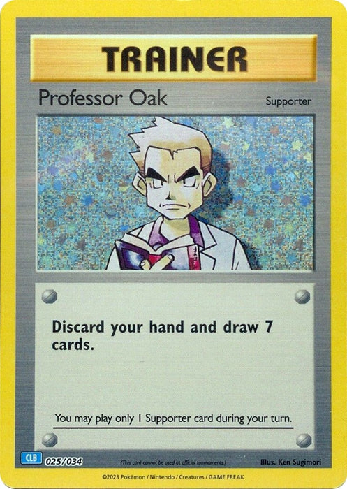 Image for Professor Oak (CLB) (025/034) (Holofoil) [Trading Card Game Classic] - Pokemon