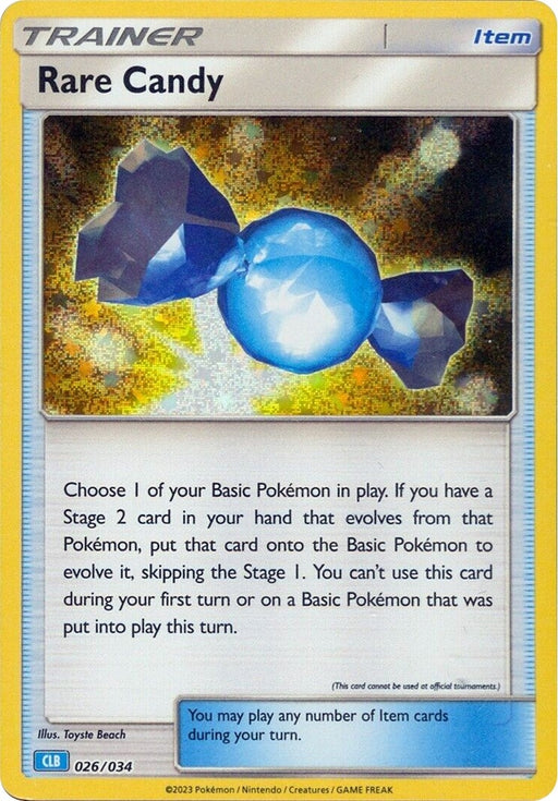 Image for Rare Candy (CLB) (026/034) (Holofoil) [Trading Card Game Classic] - Pokemon