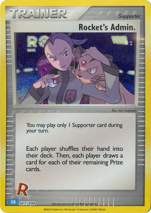 Image for Rocket's Admin. (CLB) (027/034) (Holofoil) [Trading Card Game Classic] - Pokemon