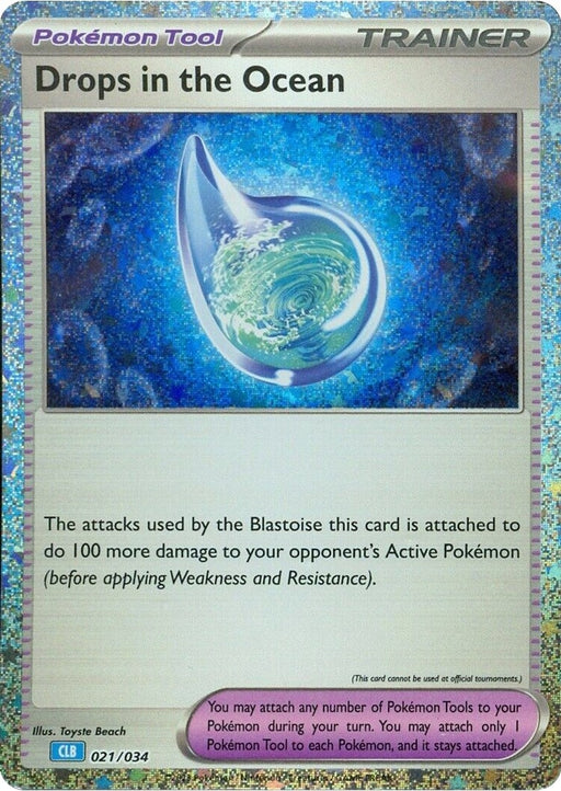 Image for Drops in the Ocean (021/034) (Holofoil) [Trading Card Game Classic] - Pokemon