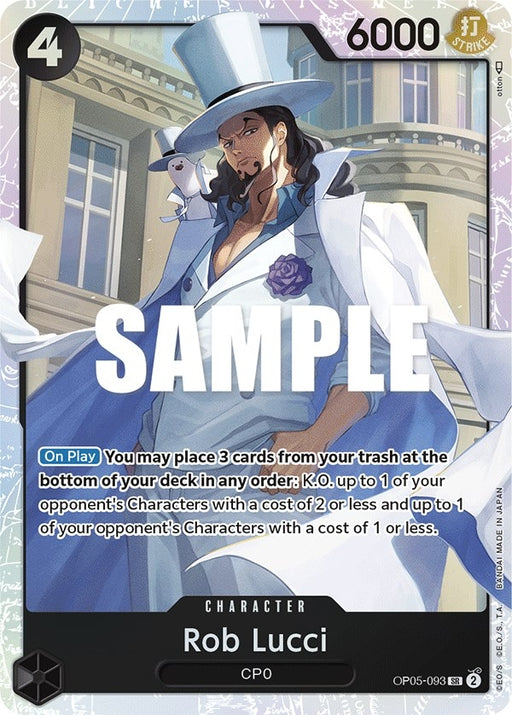 Image for Rob Lucci (093) (OP05-093) (Foil) [Awakening of the New Era] - One Piece Card Game