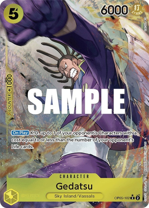 Gedatsu (Alternate Art) (OP05-102) (Foil) [Awakening of the New Era]