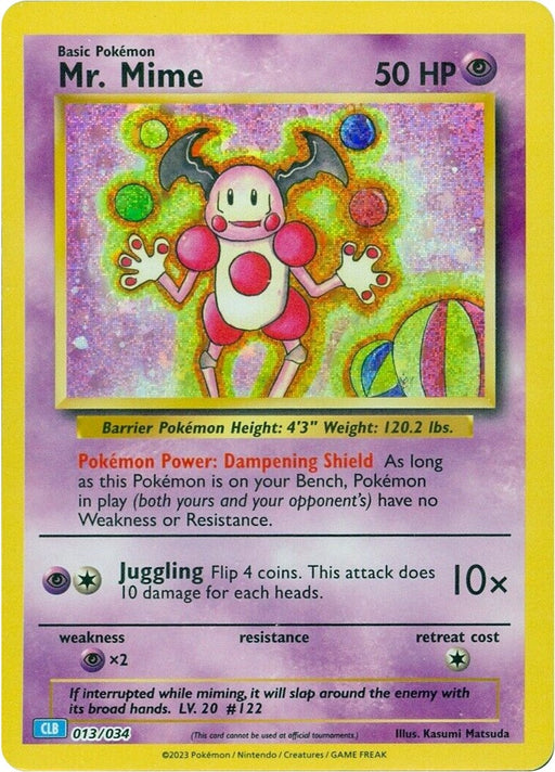 Image for Mr. Mime (013/034) (Holofoil) [Trading Card Game Classic] - Pokemon