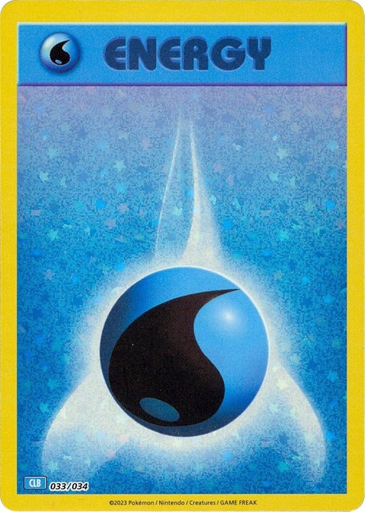 Image for Basic Water Energy (033/034) (Holofoil) [Trading Card Game Classic] - Pokemon