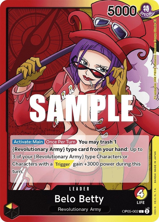 Image for Belo Betty (002) (OP05-002) [Awakening of the New Era] - One Piece Card Game