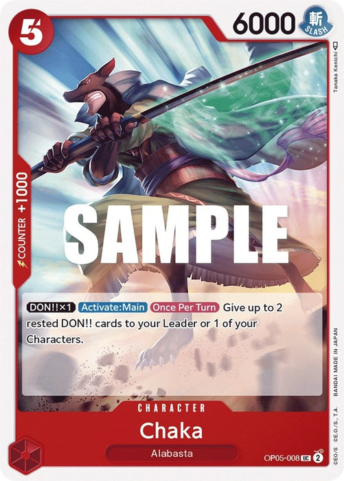 Image for Chaka (OP05-008) [Awakening of the New Era] - One Piece Card Game