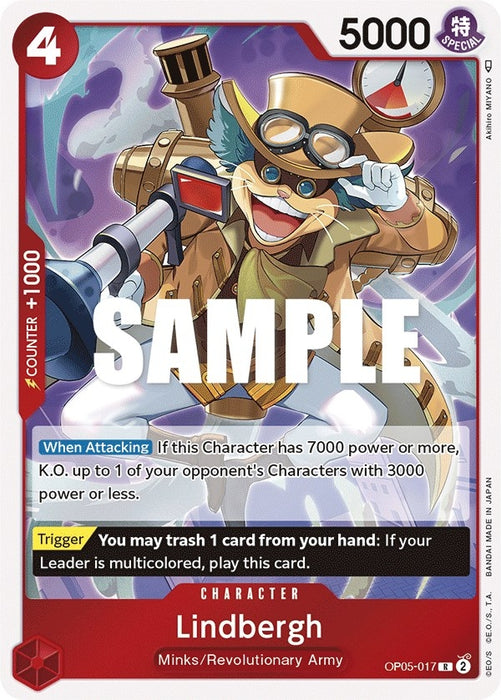 Image for Lindbergh (OP05-017) (Foil) [Awakening of the New Era] - One Piece Card Game