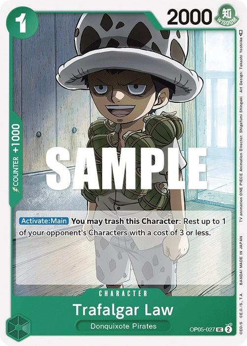 Image for Trafalgar Law (027) (OP05-027) [Awakening of the New Era] - One Piece Card Game