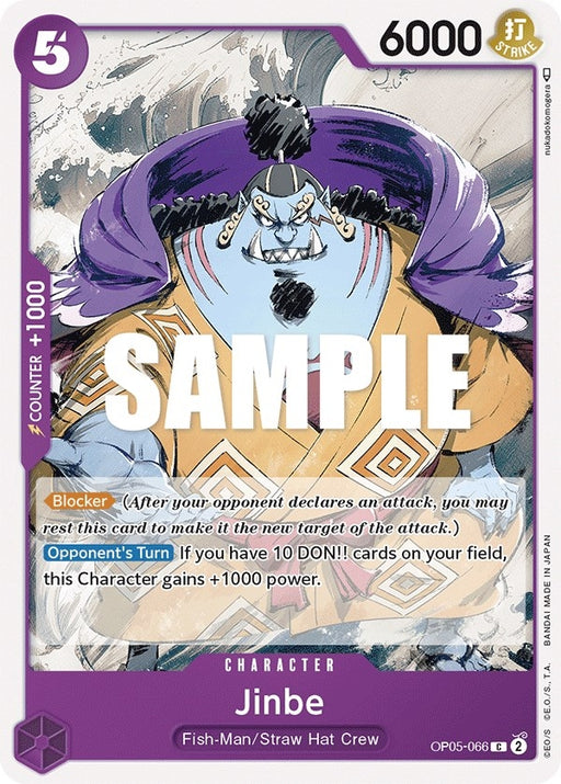 Image for Jinbe (OP05-066) [Awakening of the New Era] - One Piece Card Game