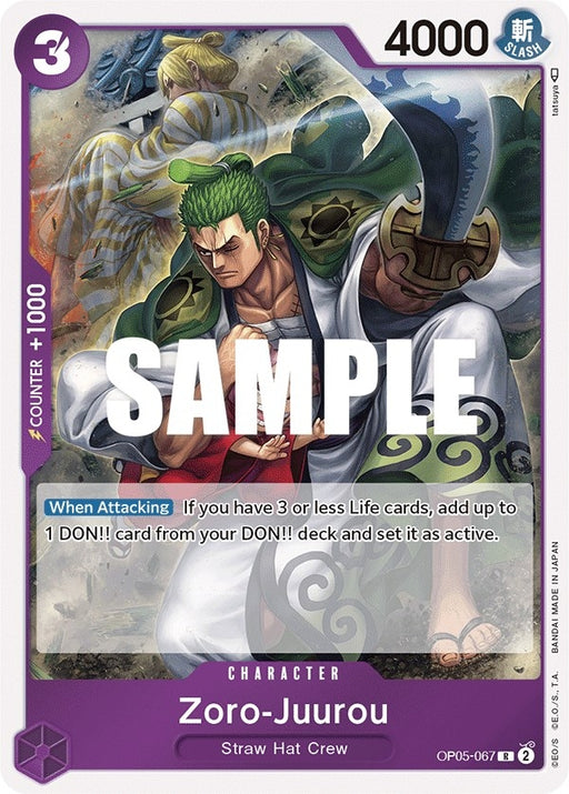 Image for Zoro-Juurou (OP05-067) (Foil) [Awakening of the New Era] - One Piece Card Game