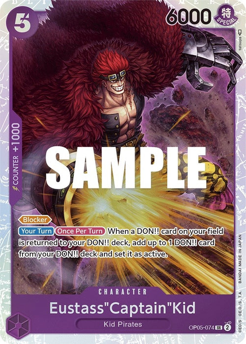 Image for Eustass"Captain"Kid (OP05-074) (Foil) [Awakening of the New Era] - One Piece Card Game