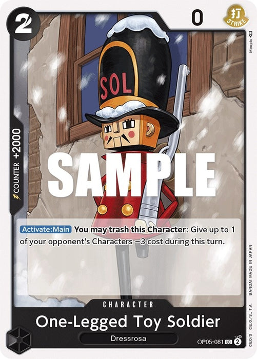 Image for One-Legged Toy Soldier (OP05-081) [Awakening of the New Era] - One Piece Card Game
