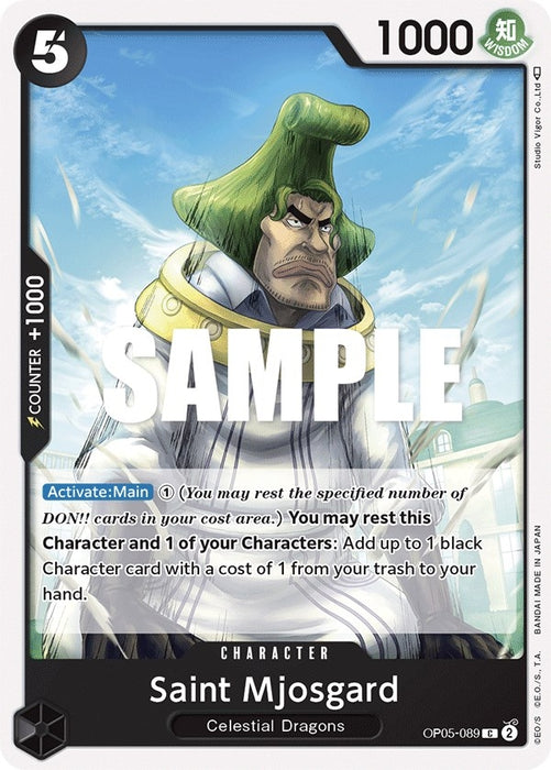 Image for Saint Mjosgard (OP05-089) [Awakening of the New Era] - One Piece Card Game