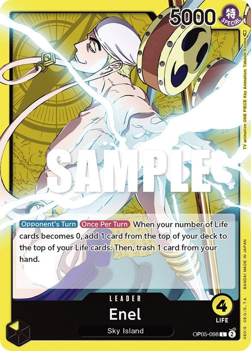 Image for Enel (098) (OP05-098) [Awakening of the New Era] - One Piece Card Game