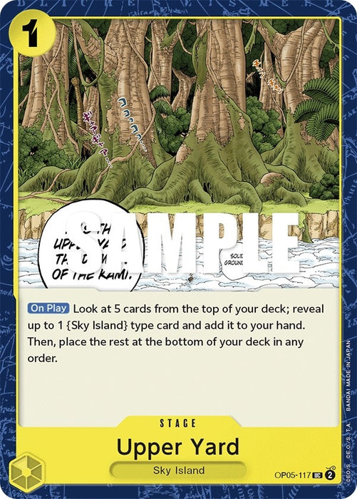 Image for Upper Yard (OP05-117) [Awakening of the New Era] - One Piece Card Game
