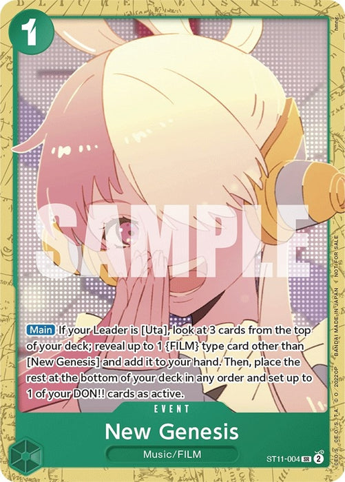 Image for New Genesis (Starter Deck 11: Uta Deck Battle) (ST11-004) [One Piece Promotion Cards] - One Piece Card Game