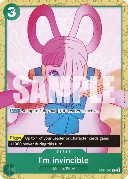 Image for I'm invincible (Starter Deck 11: Uta Deck Battle) (ST11-005) [One Piece Promotion Cards] - One Piece Card Game