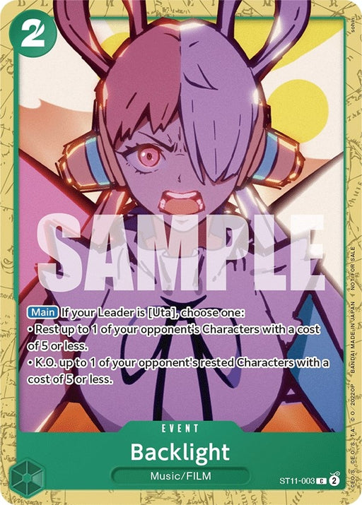 Image for Backlight (Starter Deck 11: Uta Deck Battle) (ST11-003) [One Piece Promotion Cards] - One Piece Card Game