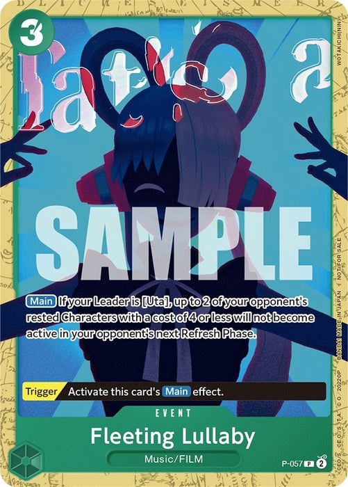 Image for Fleeting Lullaby (Starter Deck 11: Uta Deck Battle) (P-057) [One Piece Promotion Cards] - One Piece Card Game