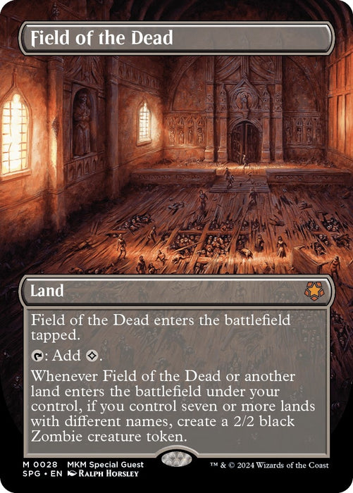 Image for Field of the Dead (Borderless) (28) (Foil) [Special Guests] - Magic: The Gathering