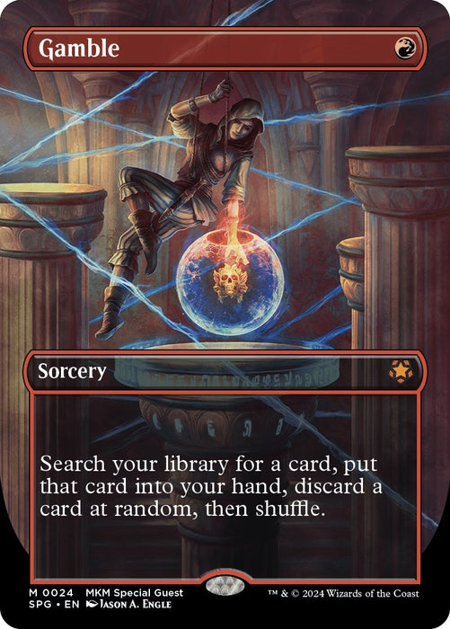 Gamble (Borderless) (24) (Foil) [Special Guests]