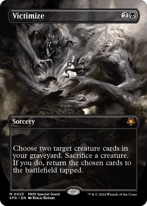 Image for Victimize (Borderless) (23) (Foil) [Special Guests] - Magic: The Gathering
