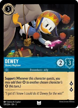 Dewey - Showy Nephew (139/204) Cold Foil [Into the Inklands]