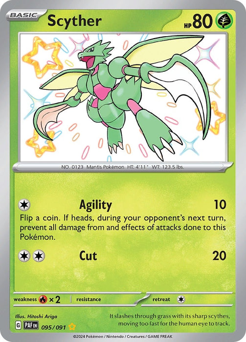 Image for Scyther (095/091) (Holofoil) [SV: Paldean Fates] - Pokemon
