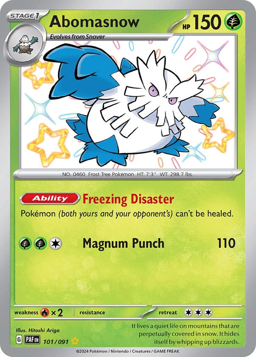 Image for Abomasnow (101/091) (Holofoil) [SV: Paldean Fates] - Pokemon