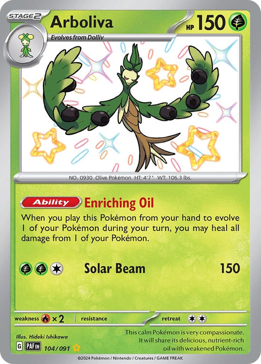 Image for Arboliva (104/091) (Holofoil) [SV: Paldean Fates] - Pokemon