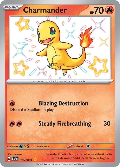 Image for Charmander (109/091) (Holofoil) [SV: Paldean Fates] - Pokemon