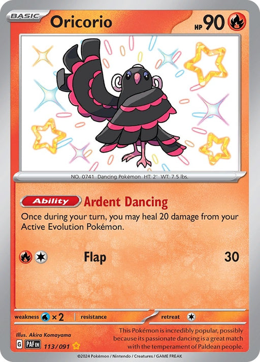Image for Oricorio (113/091) (Holofoil) [SV: Paldean Fates] - Pokemon