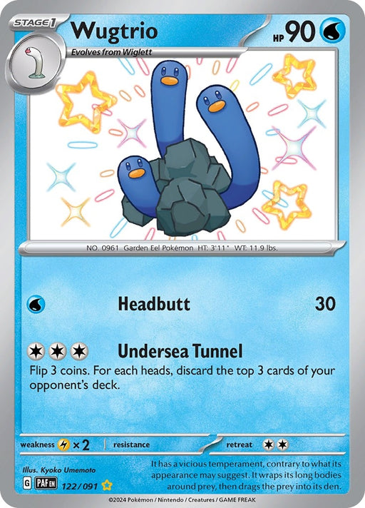 Image for Wugtrio (122/091) (Holofoil) [SV: Paldean Fates] - Pokemon