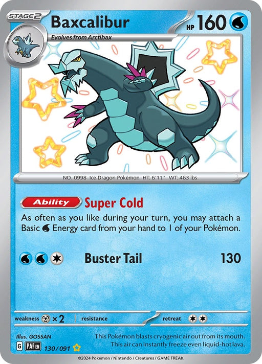 Image for Baxcalibur (130/091) (Holofoil) [SV: Paldean Fates] - Pokemon