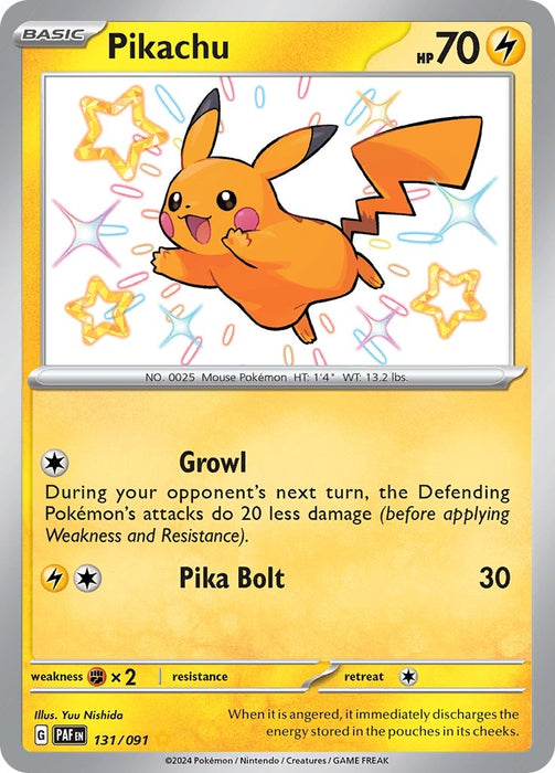 Image for Pikachu (131/091) (Holofoil) [SV: Paldean Fates] - Pokemon